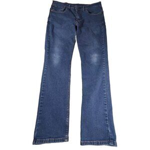 Levi's Men's 511 Slim Fit Stretch Jeans 34x32 Distressed Medium Blue Stretch